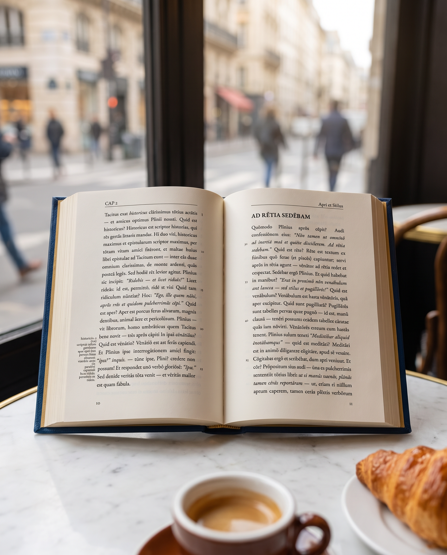 epistulae Latin reader — cinematic book photo