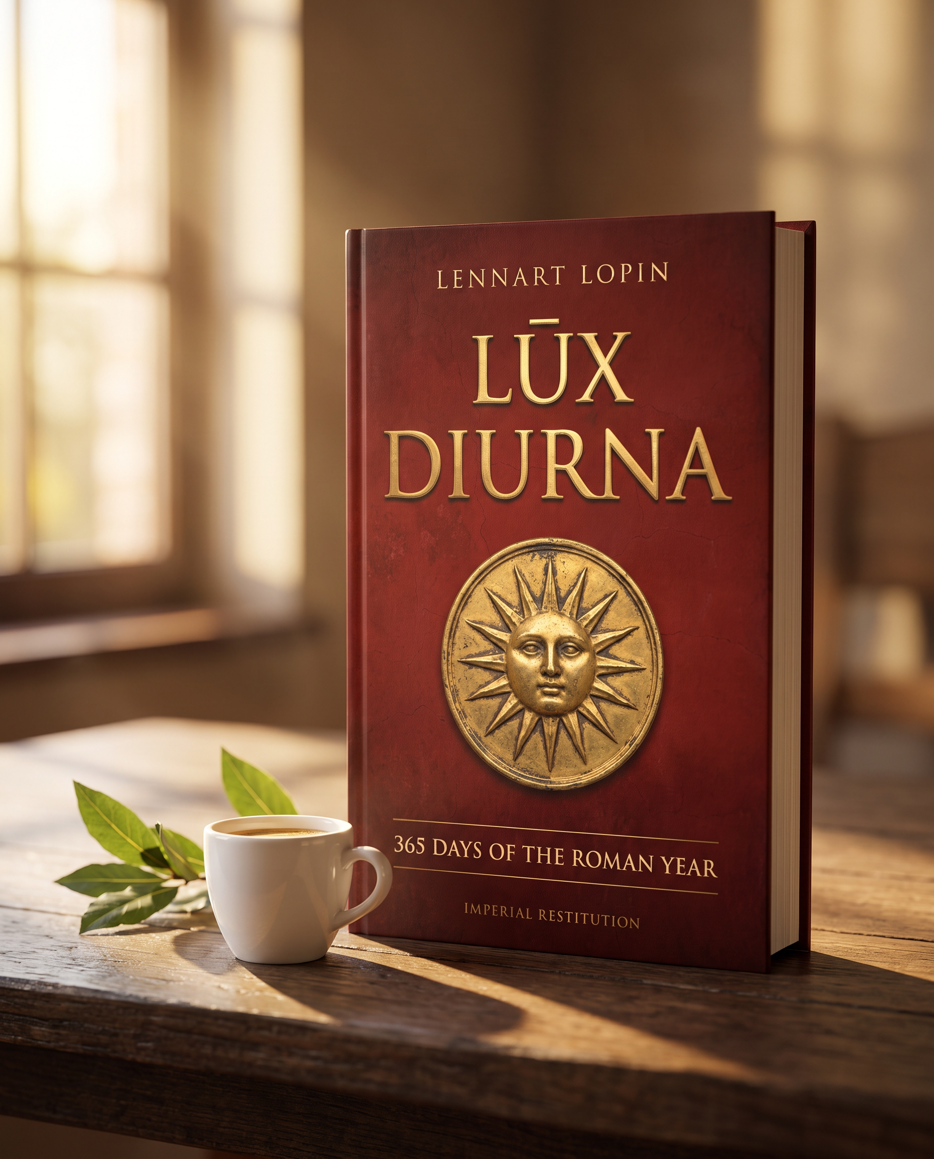 lux diurna Latin reader — cinematic book photo