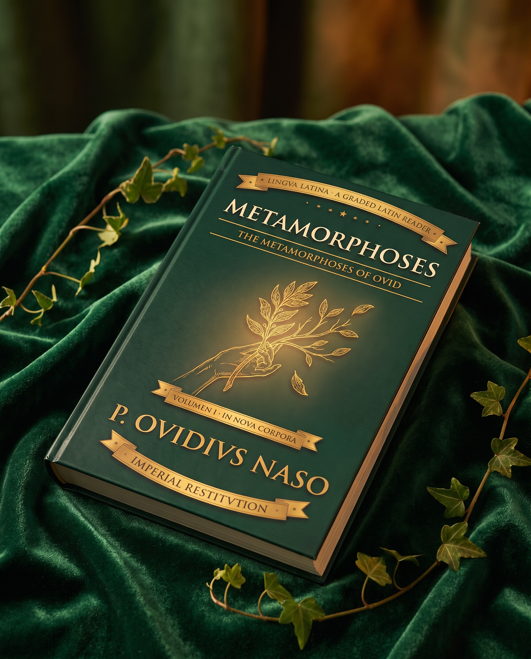 metamorphoses 1 Latin reader — cinematic book photo